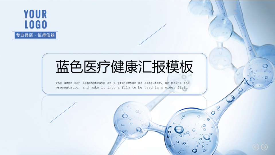 医疗健康工作汇报通用PPT模板